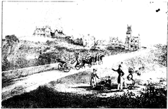 Princess Sophia travelling to her residence 1831